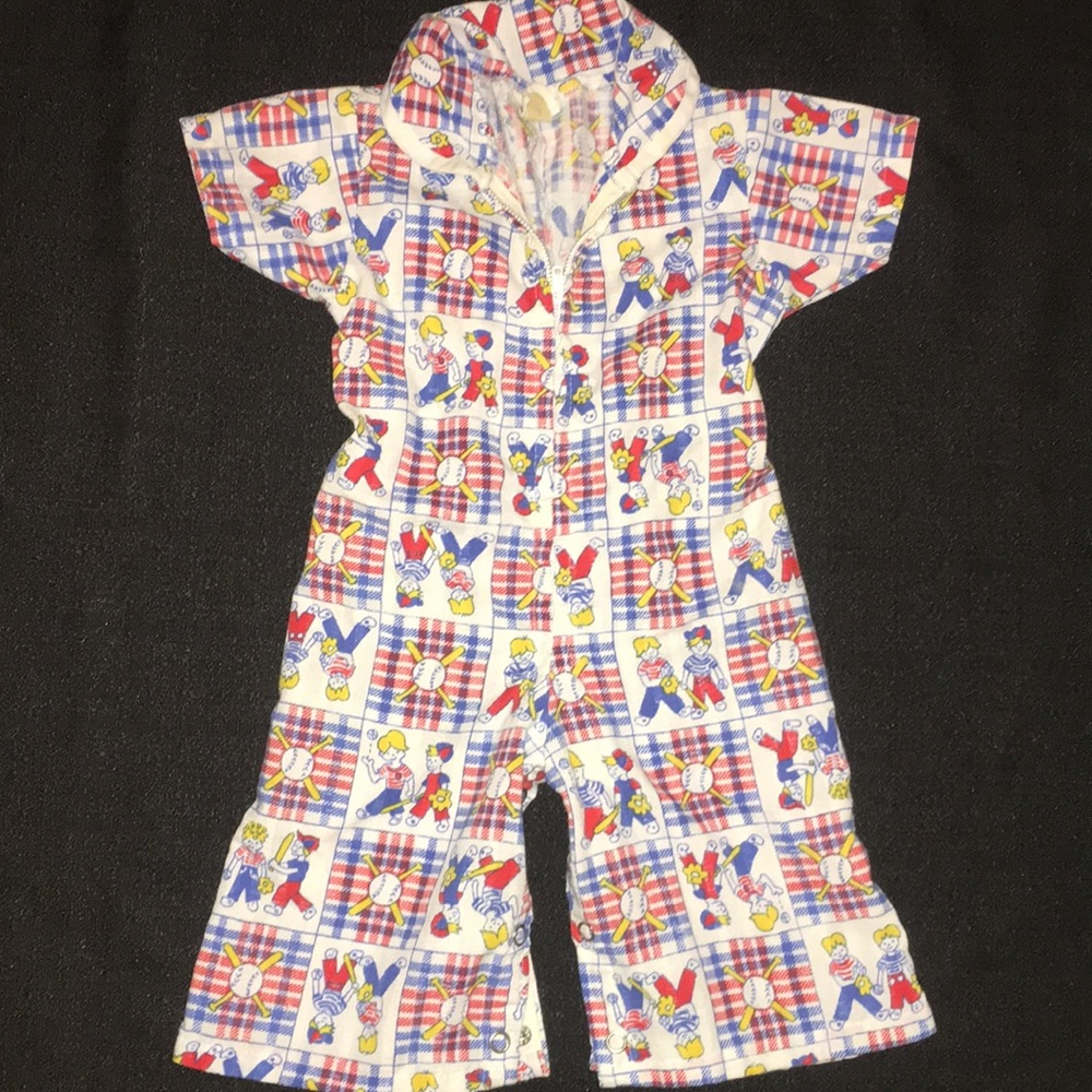 Vintage Infant Penn-Prest JC Penney Baseball Jumper